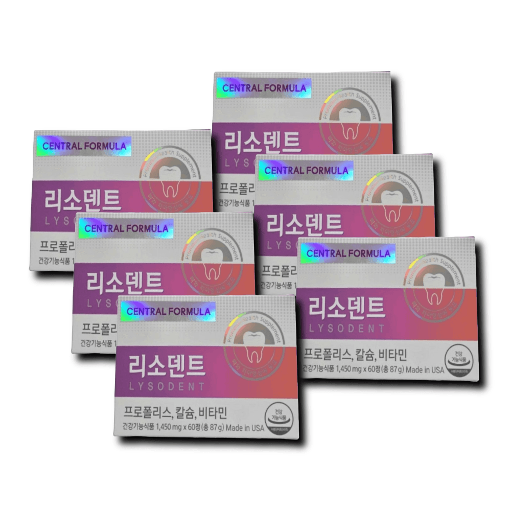 <b>센트럴포뮬러</b> 리소덴트 1450mg 60정 6박스