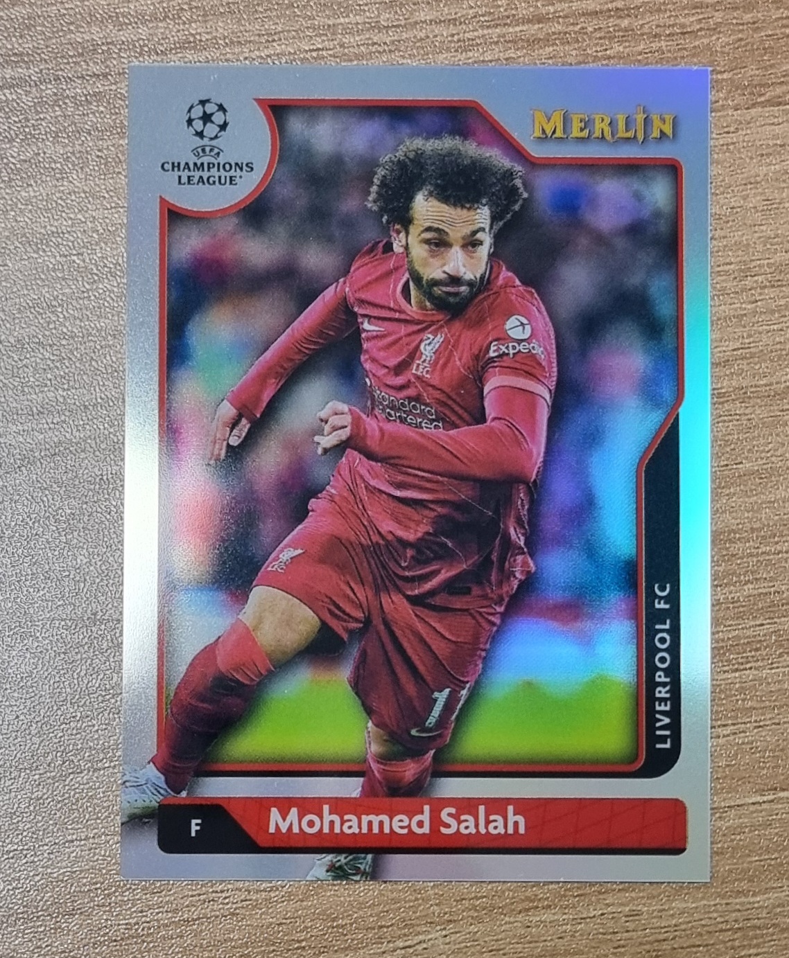 모하메드 살라 2021-22 Topps Merlin Chrome UEFA Champions League Mohamed Salah Refractor No-131 축구카드
