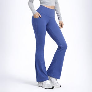 부츠컷 요가 레깅스 사이드포켓 하이웨스트 필라테스 바지 빅사이즈 키작녀 키큰여자 AH09