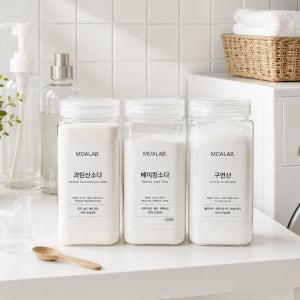 모아랩 소다3종 주방 세탁 욕실 청소 물때 베이킹소다 과탄산소다 구연산 생활필수템 500g