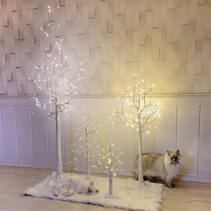 콩군하우스 분위기업 LED 무드등 180cm 자작나무 로비 조명 업소용