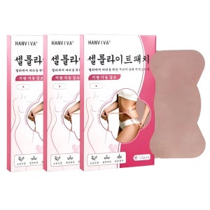 붙이는 다이어트 패치 복부 비만 하체 팔뚝살 셀룰라이트 지방 감소 슬림 패치 10매 3박스