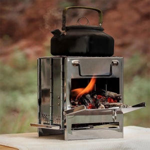 휴대용 야외용 우드스토브 간편 접이식 캠핑 화목 난로 미니화로대 화롯대 스텐 접이식화로