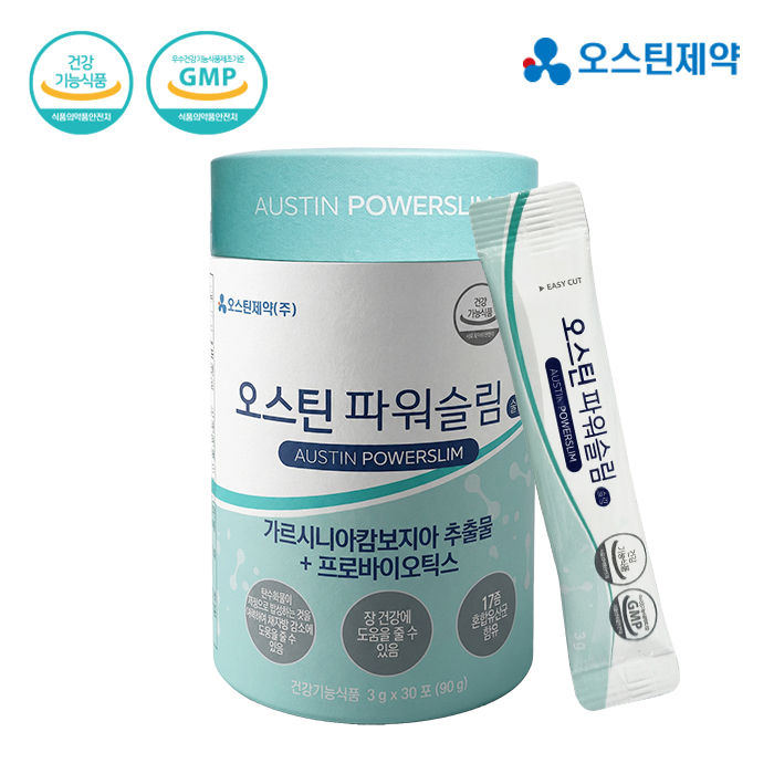 가르시니아캄보지아 유산균 파워슬림 3g 30포 오스틴제약 건강기능식품