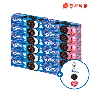 러브, 오레오 화이트크림 100g x 6개 + 딸기크림 100g x 6개 + 오레오 줄줄이키링