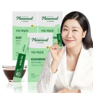 [42회분] 비타민마을 모노밀 100% 국산매실 저당 매실청 스틱 14포, 3개