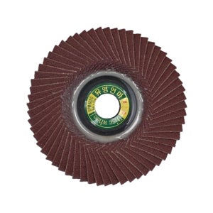 100장 유영연마 날개사포 100mm (4인치) 해바라기 페파 플랩 디스크휠 페이퍼