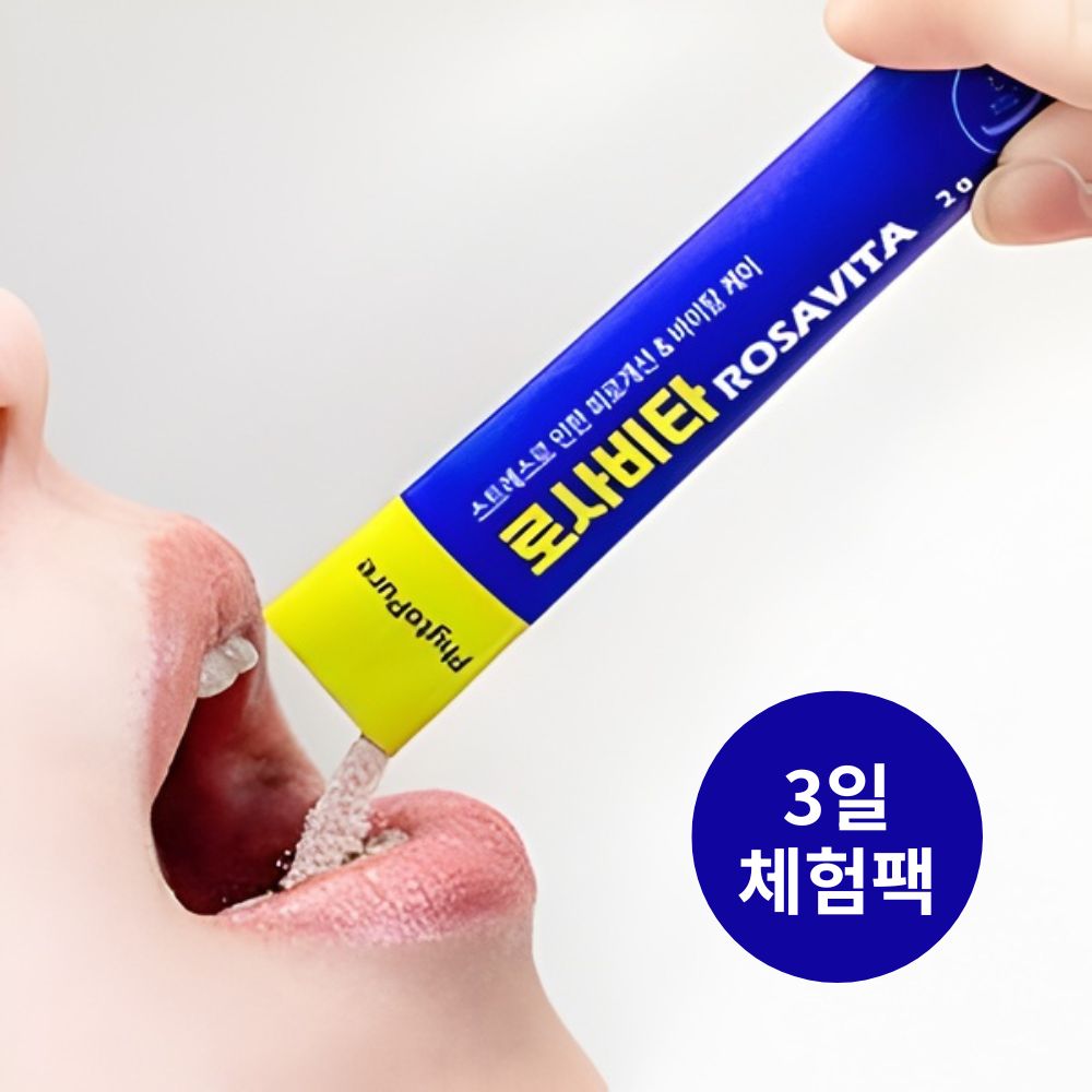 [로사비타] 홍경천 추출물 식약처 인정 스트레스 <b>피로개선</b> 영양제 6포, 1개