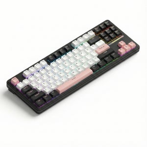 Nodal M87 Pro 텐키리스 기계식 키보드 사무용 유무선 핫스왑 블랙, 코코넛화이트