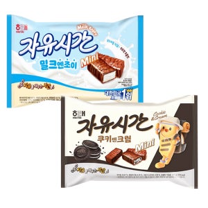 자유시간 mini 밀크엔조이 375g + 자유시간 mini 쿠키앤크림 400g (총2개)