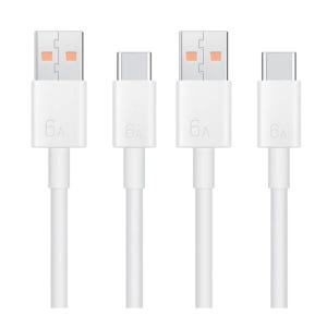 알엑스티엔 C타입 고속 충전케이블 6A 120W 2개 TPE, Pure Copper