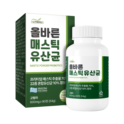 뉴트리너스 올바른 매스틱 유산균 3개월분(90정)