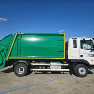 메가트럭 5톤압착진개차 덤프식배출 재활용수거진개차 매매