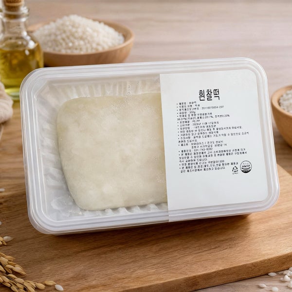 굳지 않는 떡반죽 (찹쌀 반죽) 300g x 2개