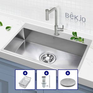 백조 사각 싱크볼 고니 ECNRW9830 리폼용 주방 씽크볼 교체