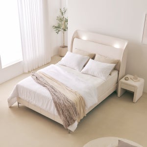 바로슬립 루네 패브릭 호텔 침대 슈퍼싱글 (맞춤제작 가능), 높이 30cm