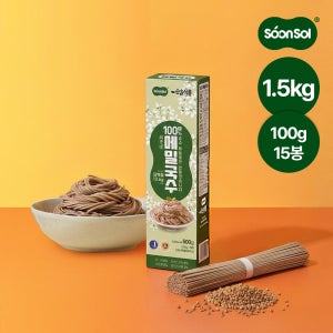 순솔 100% 메밀면 메밀국수 소바 모밀 순메밀 면 국수 막국수 500g x 3봉