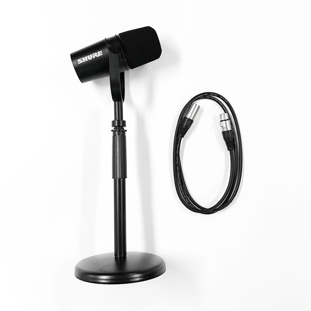 Shure [대여] SHURE MV7X 슈어 팟캐스트 XLR 마이크 (+스탠드)