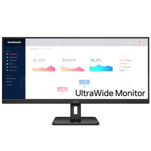 알파스캔 AOC U34E2M 울트라와이드 WQHD 100 시력보호 무결점