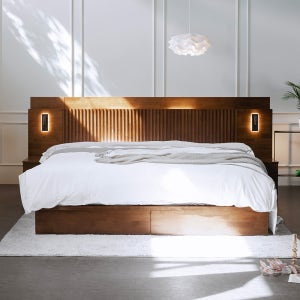 혼수침대 슬립시티 켄트 원목 침대 호텔형 침대 프레임 이스턴킹