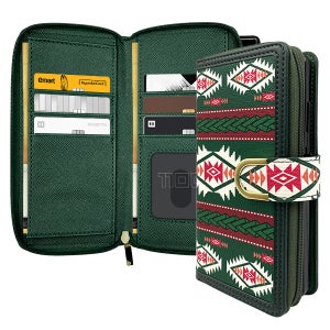 까미또 마이모먼트 아즈텍 지퍼 월렛 다이어리 휴대폰 케이스 그린, 갤럭시S25 엣지
