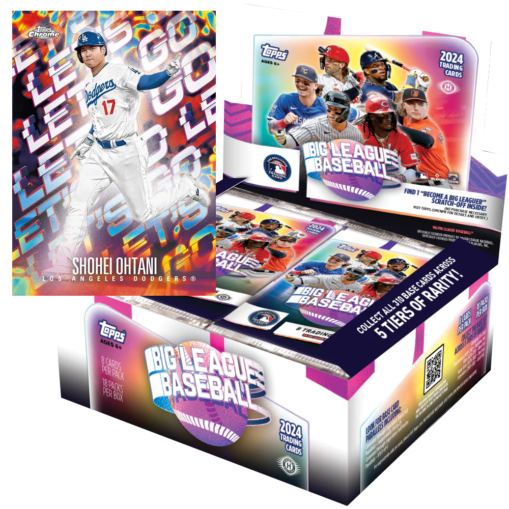 오타니 김하성 MLB 메이저리그 야구카드 2024 Topps 빅리그 하비 1박스 18팩