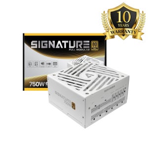 시그니처 750W 파워서플라이 80PLUS GOLD 골드 풀모듈러 고효율 PC파워 게이밍 화이트