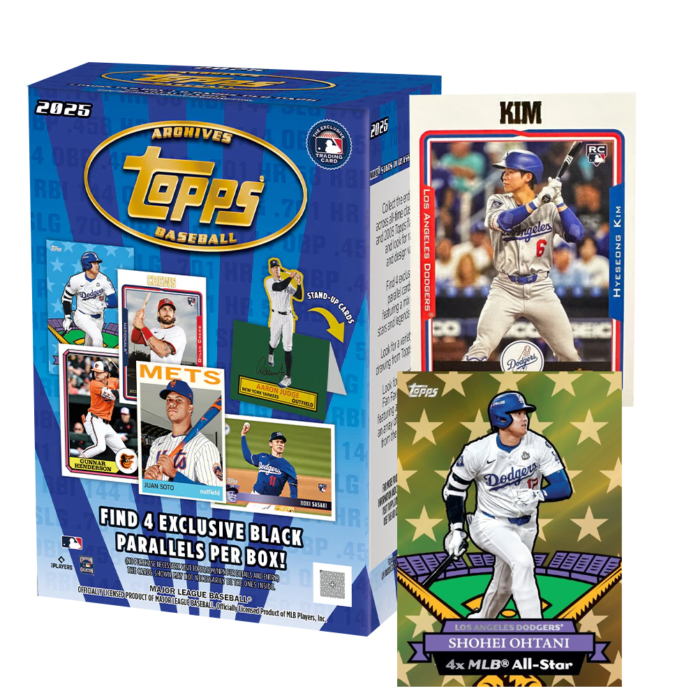 오타니 김혜성 MLB 메이저리그 야구카드 2025 Topps 아카이브 벨류 1박스 7팩