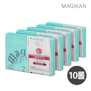 매직캔 공공용 휴지통 330 리필 봉투 매직롤 37L, 10매, 1개