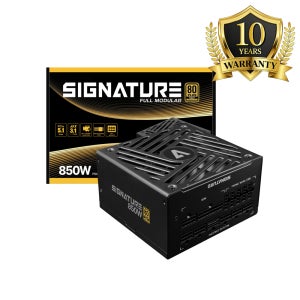 시그니처 850W 파워서플라이 80PLUS GOLD 골드 풀모듈러 고효율 PC파워 게이밍 블랙