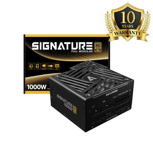 시그니처 1000W 파워서플라이 80PLUS GOLD 골드 풀모듈러 고효율 PC파워 게이밍 블랙