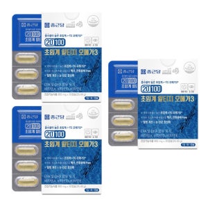 종근당 20100 초임계 알티지 오메가3 833mg 30캡슐, 3개