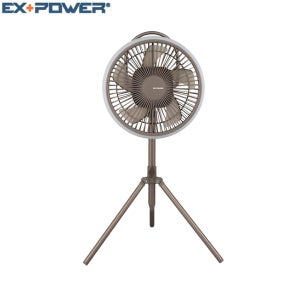 이엑스파워 캠핑용 선풍기 ECF-9B 무선 삼각대 포함 저소음 리모컨 애쉬브라운