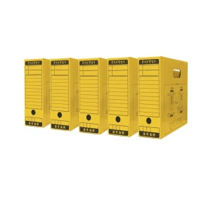 문서보관상자 화일박스 파일케이스 A4, 10매, 노랑