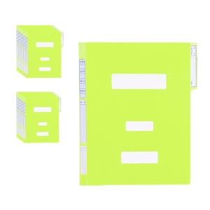 종이 정부화일 A4, 10매, 연두