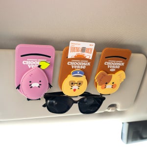 카카오프렌즈 춘식버스 선바이저 클립 선글라스 거치대
