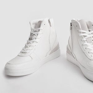 남성하이탑운동화 신발 남자흰색스니커즈 굽높은운동화 학생스니커즈 남자운동화 흰색스니