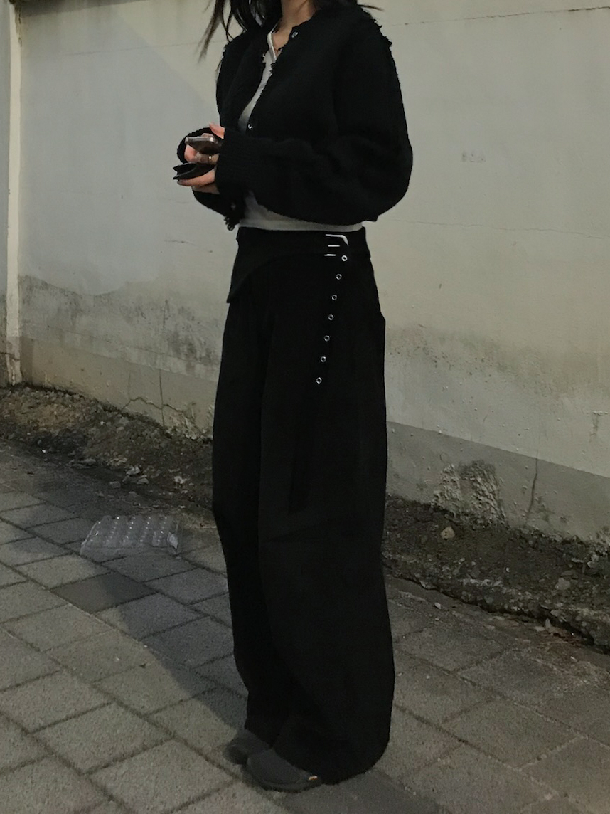 CORDUROY WRAP WIDE PANTS 골덴 랩 와이드팬츠 - 2COLOR