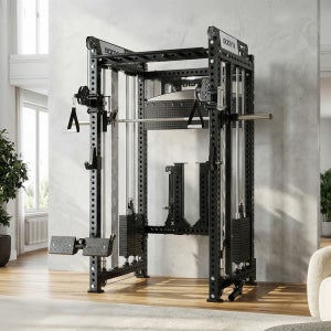 바디엑스 티릭스(TYRIX) X2 프리미엄 듀얼 케이블 스미스머신 160KG 블럭포함 파워랙 벤치프레스 멀티짐