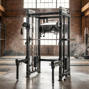 바디엑스 클럽용 듀얼 케이블 스미스머신 F48 160KG 블럭포함 파워랙 벤치프레스 멀티짐