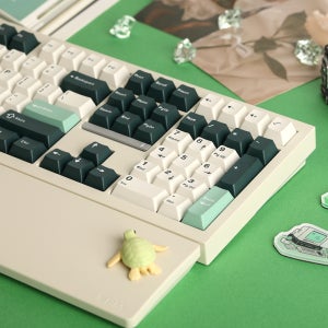 SPM 3색조합 PBT 이중사출 영문 키캡 130키 커스텀키보드 교체용 몬스테라그린
