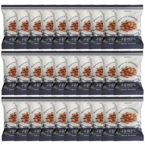 공스킨 구운 아몬드(100% 미국산·미국 USDA 인증 최상급 아몬드·한국식품안전관리인증원 인증) 30개 세트