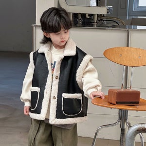 러블리아 양털무스탕조끼 2026 아기 아우터 점퍼 문센룩 등원룩 외출복 유아복