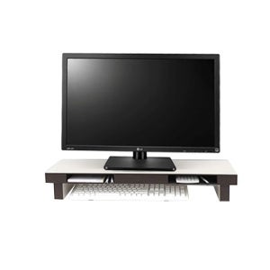 모니터 컴퓨터 모니터선반 받침대 서랍형 2단모니터받침대 와이드 선반 모니터받침 컴퓨터