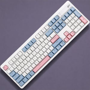 사무용 유무선 저소음 키보드 맥호환 무소음 적축 컴퓨터 자판기 블루 사무실 조용한 키보드