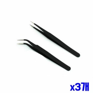 곡선형 일자형 정밀 핀셋 2P x3개 작업공구 공구핀셋