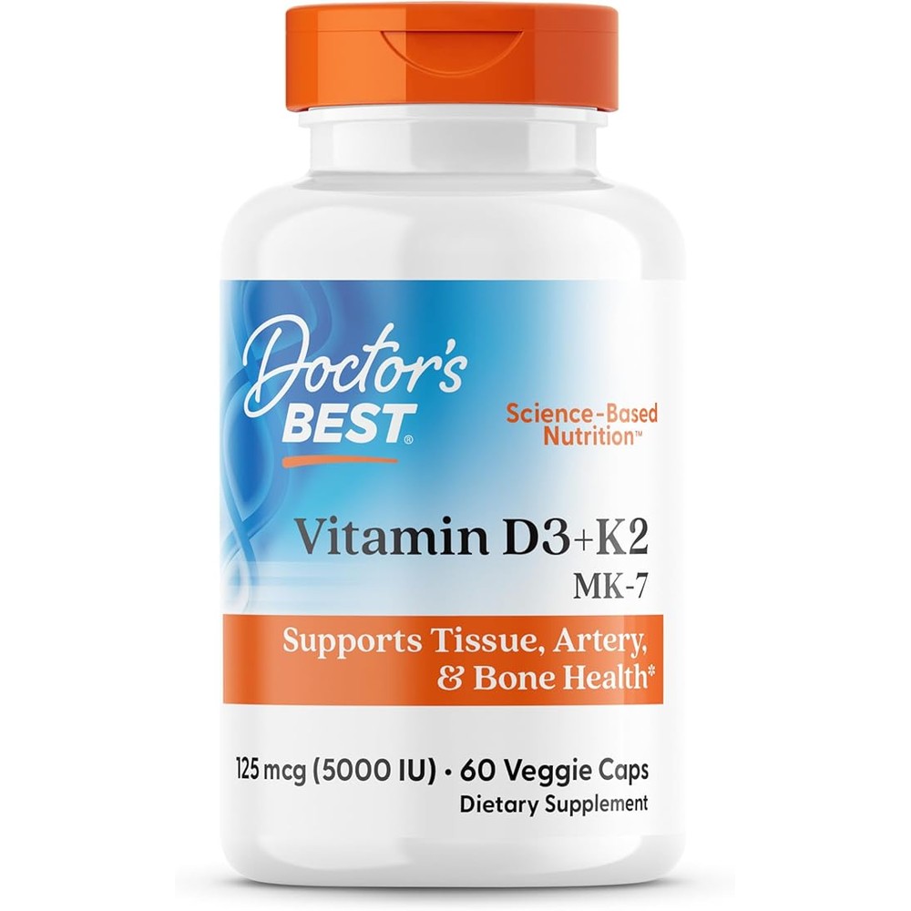 Doctor’s BEST 비타민 D3 K2 MK7 5000IU 60베지캡슐