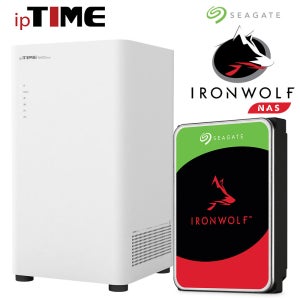 IPTIME NAS2plus 시게이트 IRONWOLF 16TB (16TB X 1EA) NAS + 정품 HDD 패키지