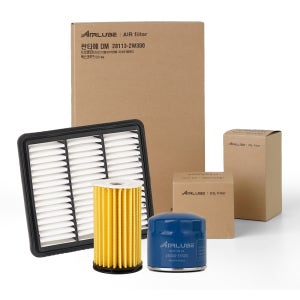 에어루브 그랜저 IG 2.4 가솔린 엔진 오일필터 에어크리너 세트 35505+C1100