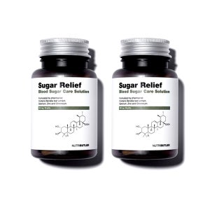 슈가릴리프 바나바잎 추출물 혈당 관리 코로솔산 크롬 케어 영양제 솔루션 60정, 2개